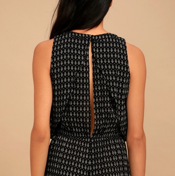 Lulus black print romper - Picture 5 of 5
